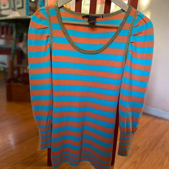 Smythe striped puff sleeve sweater - Picture 7 of 9